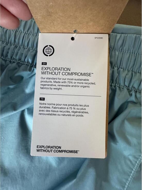 The North Face Running Shorts Womens Large Blue Limitless Reflective Athletic - Picture 8 of 8